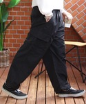 ワイドパンツ カーゴパンツ ポリ撥水バルーンカ...の詳細画像3