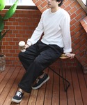ワイドパンツ カーゴパンツ ポリ撥水バルーンカ...の詳細画像4