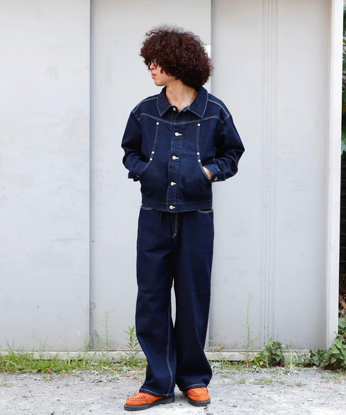 BAL バル　ワイドデニムL バランス BAL（バル） ジーンズ 12OZ STRAIGHT LEG 5P JEAN メンズ : ZOZOTOWN