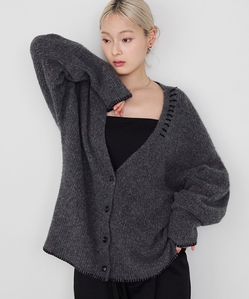 forksy.（フォルクシー） カーディガン 「forksy.」ハンドステッチ