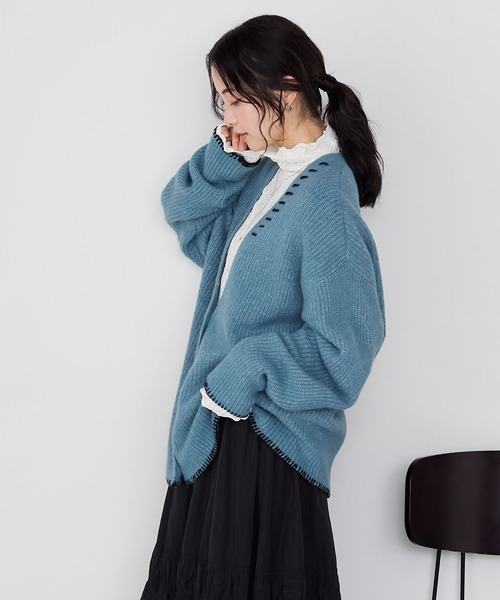forksy.（フォルクシー） カーディガン 「forksy.」ハンドステッチ