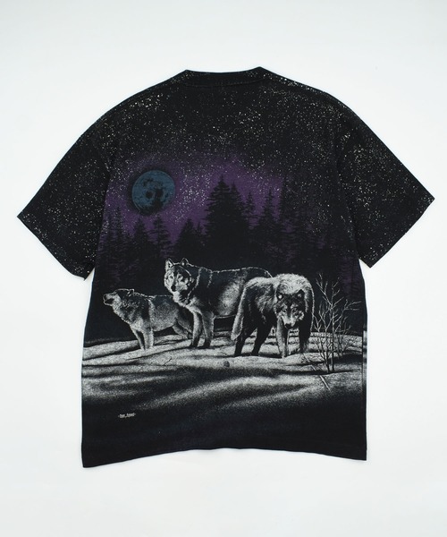 anvil（アンビル） tシャツ 「USED」90's anvil “WOLF” AOP アニマル T