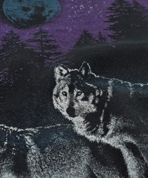 anvil（アンビル） tシャツ 「USED」90's anvil “WOLF” AOP アニマル T