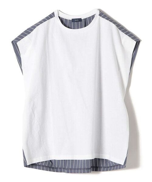 「SHIPS」 半袖カットソー - ネイビー レディース_画像6