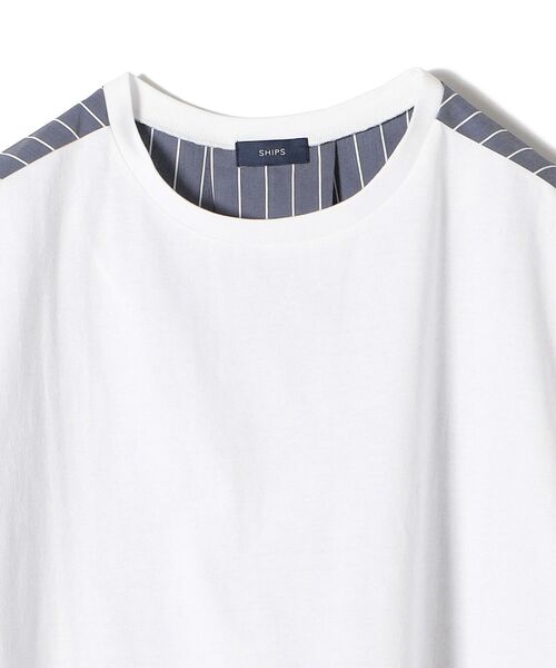 「SHIPS」 半袖カットソー - ネイビー レディース_画像7