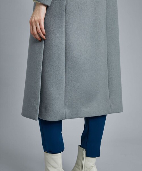 「CITY」 ノーカラーコート 1 ピンク レディース_画像9