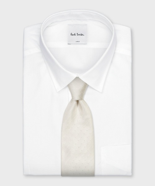 Paul Smith（ポール・スミス） ネクタイ ジャカードシルバーパターン