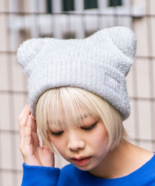 MEI（メイ） ニット帽 ニットキャップ 「MEI/メイ」クマミミニット