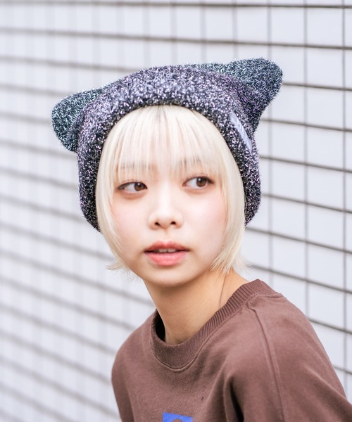 MEI（メイ） ニット帽 ニットキャップ 「MEI/メイ」クマミミニット