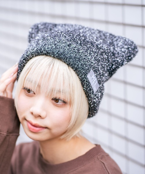 MEI（メイ） ニット帽 ニットキャップ 「MEI/メイ」クマミミニット