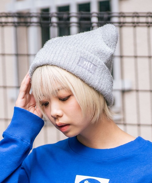 MEI（メイ） ニット帽 ニットキャップ 「MEI/メイ」クマミミニット