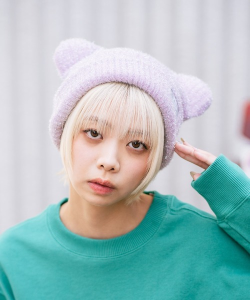 MEI（メイ） ニット帽 ニットキャップ 「MEI/メイ」クマミミニット