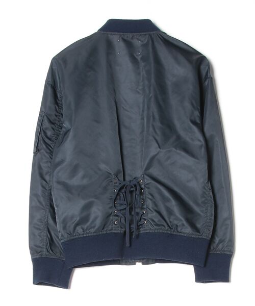 「RBS」 ナイロンブルゾン 1 ネイビー レディース_画像2
