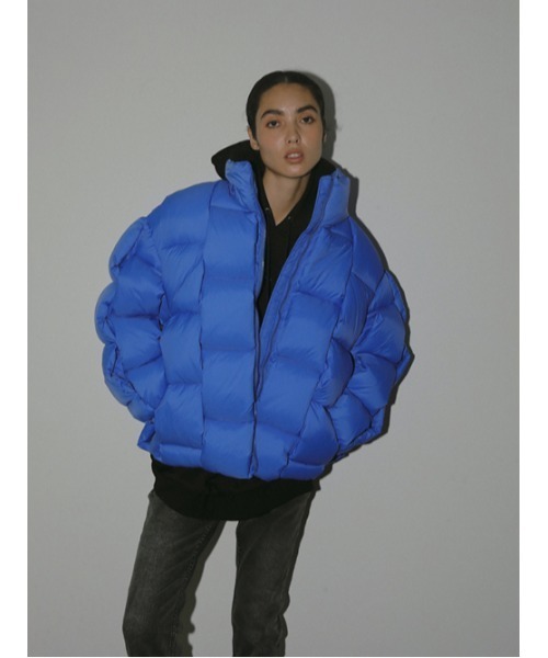 「AMAIL」 ダウンジャケット FREE ブルー レディース_画像2