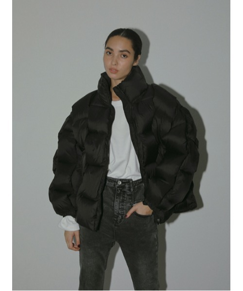 「AMAIL」 ダウンジャケット FREE ブルー レディース_画像6