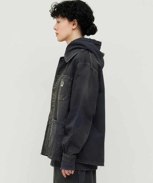 コート ジャケット 「ATELLIER WELLS BY JOHNBULL」フレンチワークジャケット メンズ レディースの画像