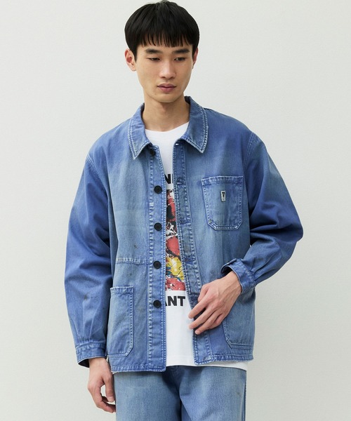 コート ジャケット 「ATELLIER WELLS BY JOHNBULL」フレンチワークジャケット メンズ レディースの画像