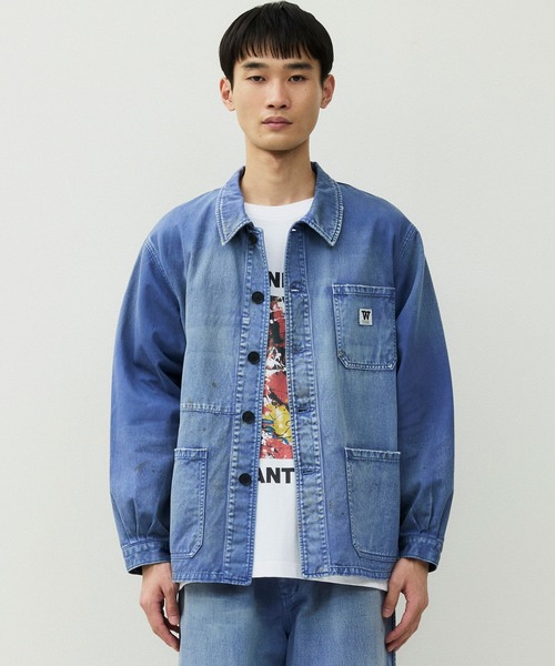 コート ジャケット 「ATELLIER WELLS BY JOHNBULL」フレンチワークジャケット メンズ レディースの画像