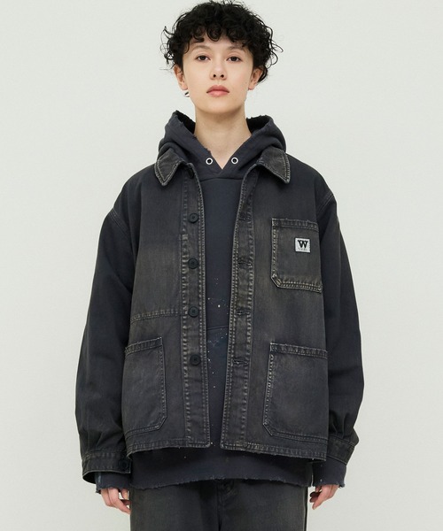 コート ジャケット 「ATELLIER WELLS BY JOHNBULL」フレンチワークジャケット メンズ レディースの画像