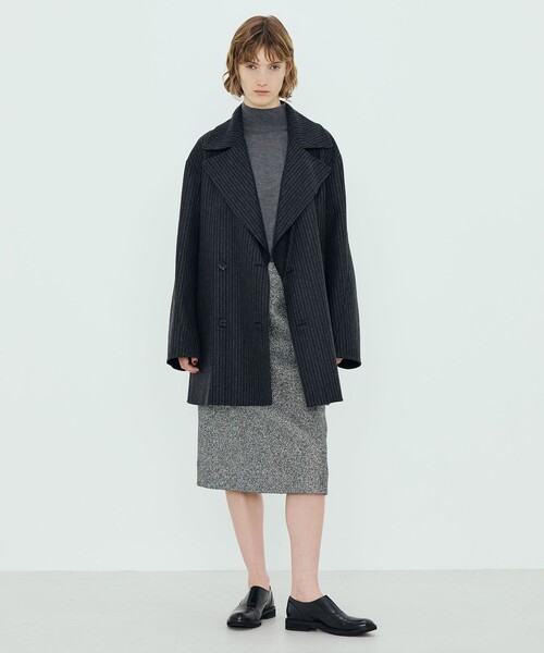 TOMORROWLAND .B ピーコート pコート ウールダブルフェイス レディース