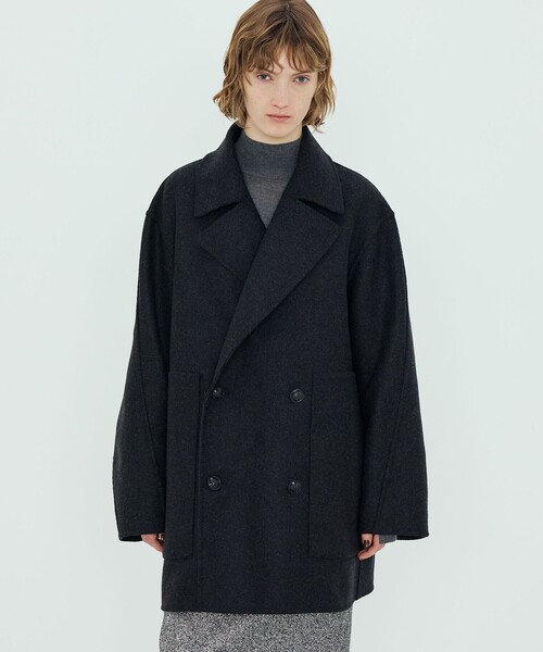 TOMORROWLAND .B ピーコート pコート ウールダブルフェイス レディース