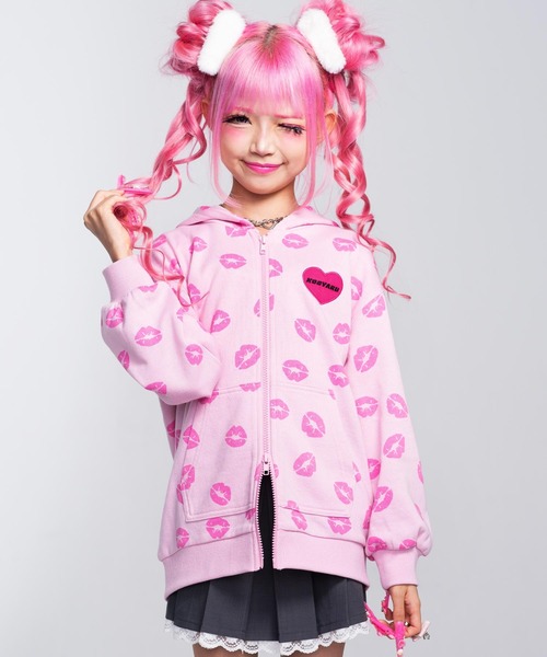 ANAP kids（アナップキッズ） パーカー KOGYARU×ANAP 2パターン柄