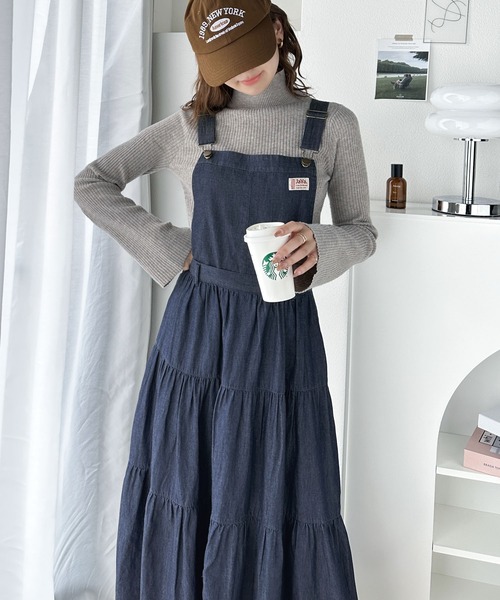 Java サロペットスカート「classicalelfコラボ」 MEDIUM ブラック