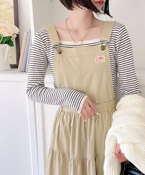 Java サロペットスカート「classicalelfコラボ」 MEDIUM ブラック