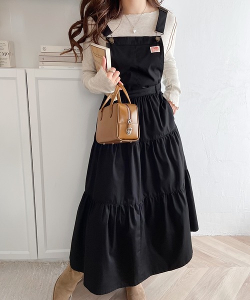 Java サロペットスカート「classicalelfコラボ」 MEDIUM ブラック