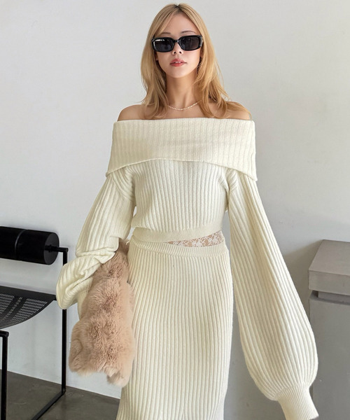 ROYAL PARTY（ロイヤルパーティー） ワンピース オフショルウエスト