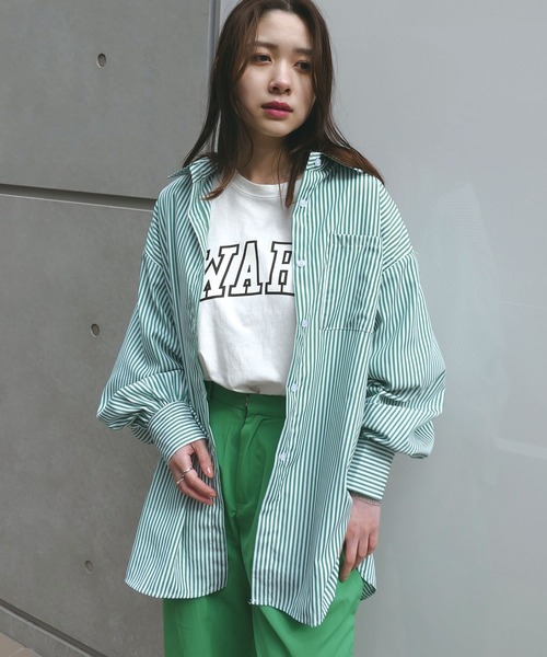 「CORNERS」 長袖シャツ M ネイビー レディース_画像2