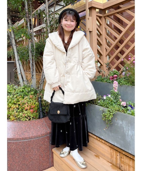 flower ワンピース ベロアエンブロイダリーワンピース : ZOZOTOWN