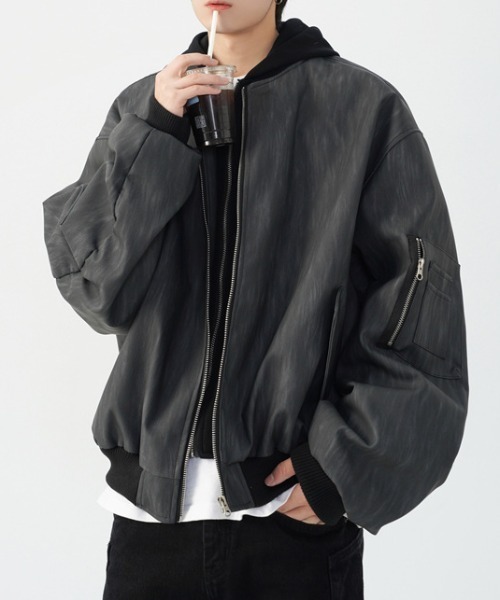 ジャケット・アウター tiku.pu セール】ビッグ襟PUジャケット（ダウンジャケット/コート）｜MYMOOD