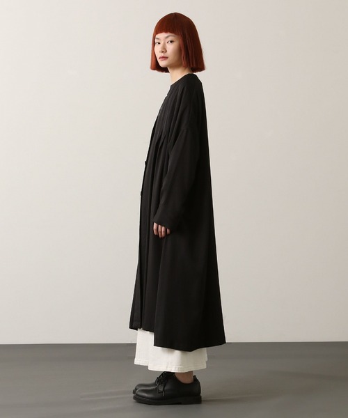 FRAPBOIS（フラボア） ノーカラーコート 0 キャメル レディース