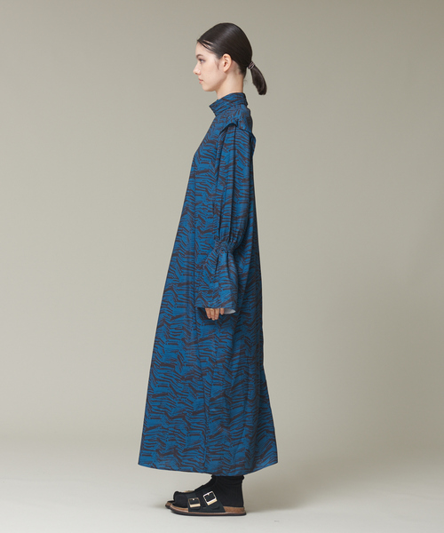 「NOMINE」 長袖ワンピース フリー ブラウン レディース_画像4