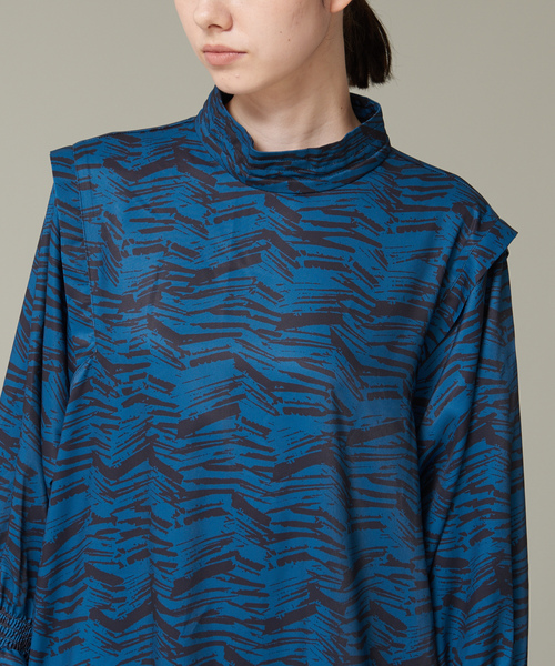 「NOMINE」 長袖ワンピース フリー ブラウン レディース_画像6