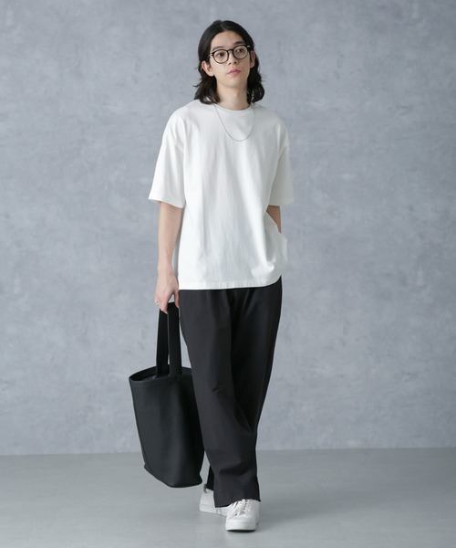 「NANO universe」 イージーパンツ M ブラック メンズ_画像6