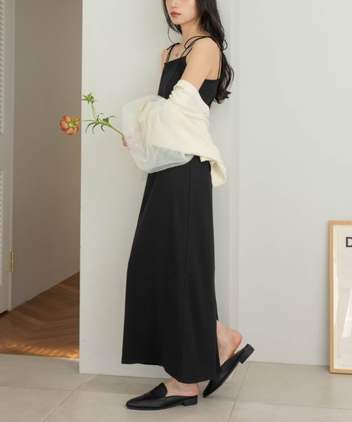 hinari（ヒナリ） ワンピース Iラインリブキャミワンピース : ZOZOTOWN