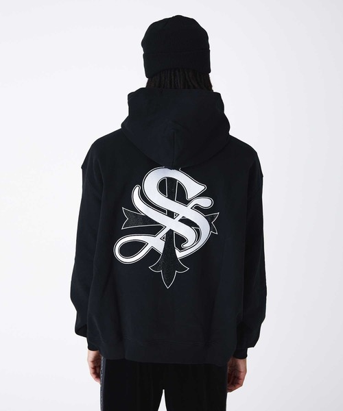 「SUPPLIER」 ジップアップパーカー LARGE ブラック メンズ_画像9