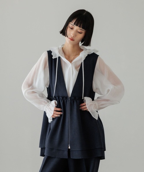 ローリーズファームポンチョベスト Tweed ポンチョ ベスト