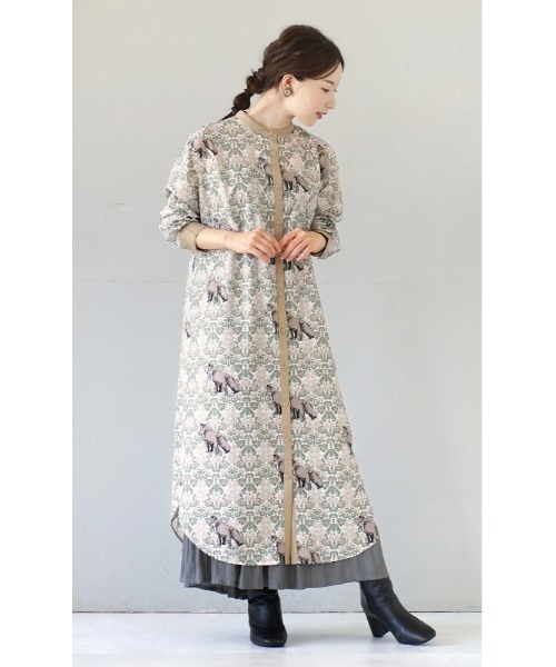 「zootie」 長袖ワンピース フリー グリーン レディース_画像4