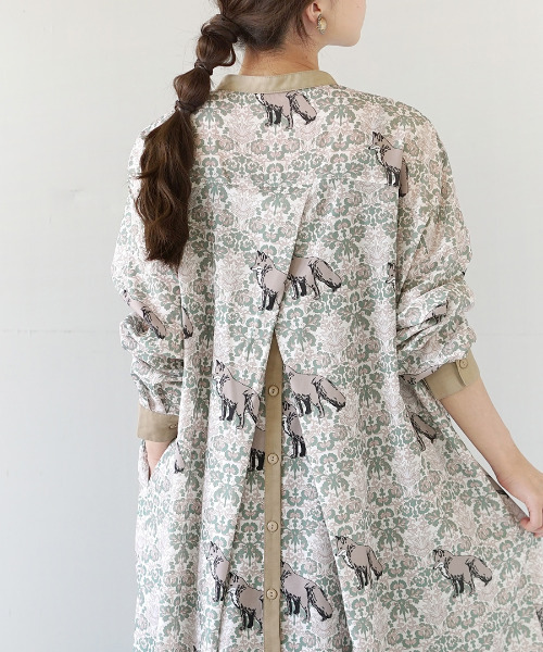「zootie」 長袖ワンピース フリー グリーン レディース_画像6