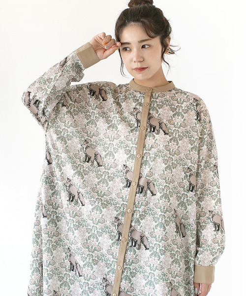 「zootie」 長袖ワンピース フリー グリーン レディース_画像8