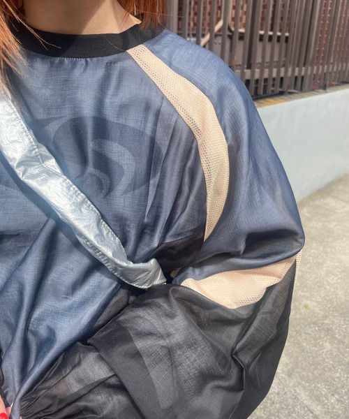 「Six M」 長袖ブラウス FREE グレー レディース_画像2