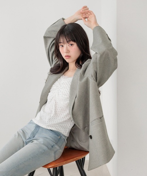 Heather（ヘザー） ジャケット テーラードジャケット パワショルBIG