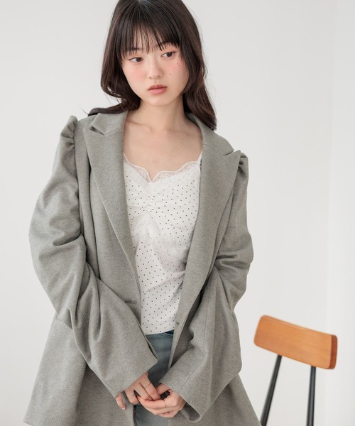 Heather（ヘザー） ジャケット テーラードジャケット パワショルBIG