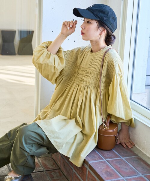 FREAK'S STORE（フリークスストア） 長袖チュニック フリ- レッド