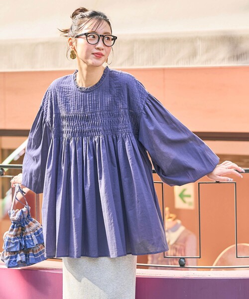 FREAK'S STORE（フリークスストア） 長袖チュニック フリ- レッド