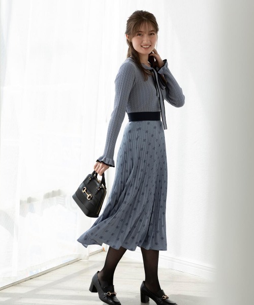 「MISCH MASCH」 プリーツスカート SMALL ブラウン系その他 レディース_画像2