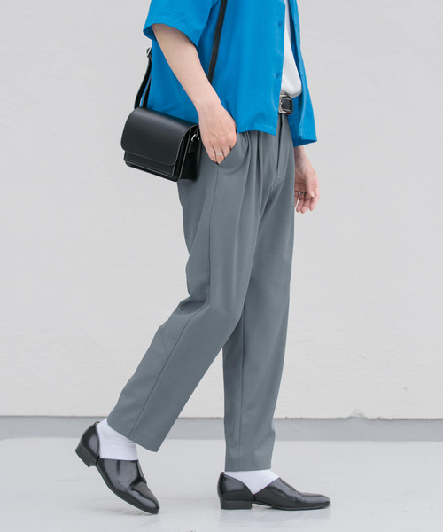 「SENSE OF PLACE by URBAN RESEARCH」 スラックス LARGE チャコールグレー メンズ_画像4